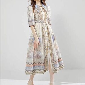 Ethnic Motif Printed Dress